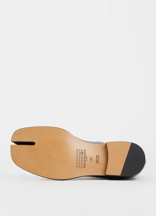 Maison Margiela Tabi chelsea boot van kalfsleer - detail 4 zwart