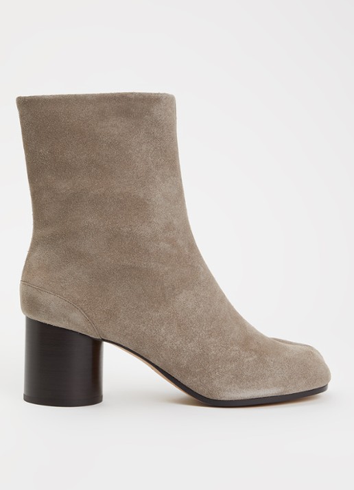 Maison Margiela Tabi enkellaarsje van leer