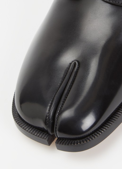 Maison Margiela Tabi lace-up veterschoen van kalfsleer - detail 6 zwart