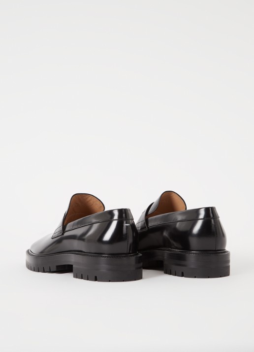 Maison Margiela Tabi loafer van kalfsleer - achterkant 3 zwart