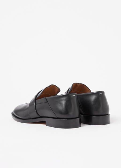 Maison Margiela Tabi loafer van kalfsleer - achterkant 5 zwart