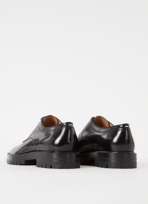 Maison Margiela Tabi veterschoen van kalfsleer - achterkant 7 zwart
