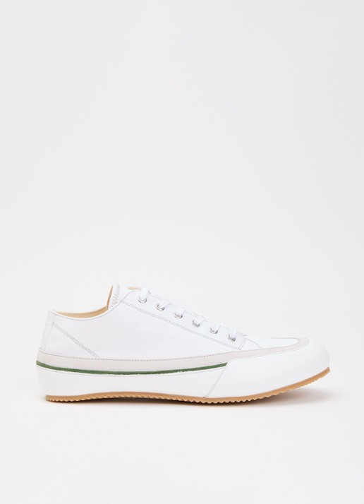 Maison Margiela Traveler sneaker van canvas met kalfsleren details