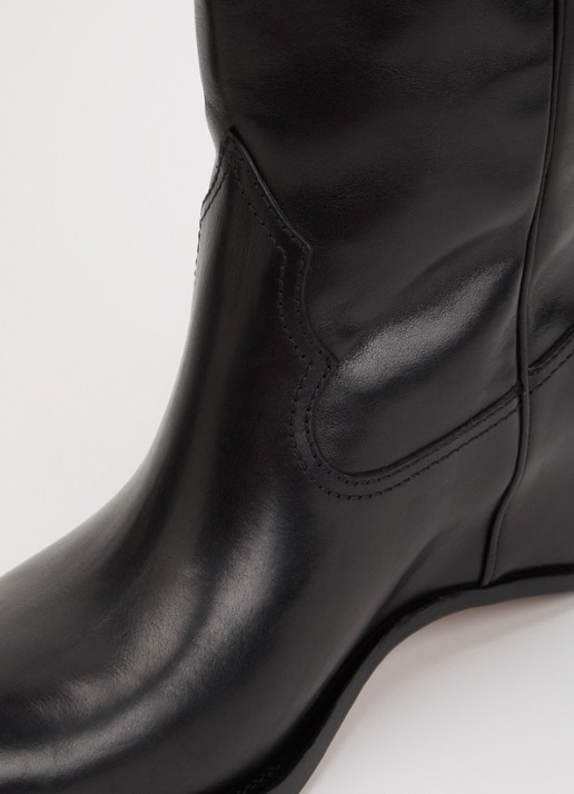 Maison Margiela Western cowboylaars van kalfsleer - detail 5 zwart
