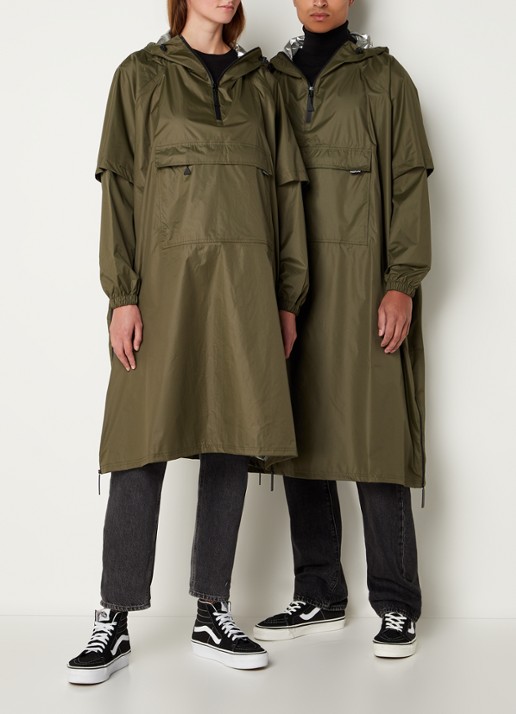 Maium Anorak regenjas met capuchon en ritszak