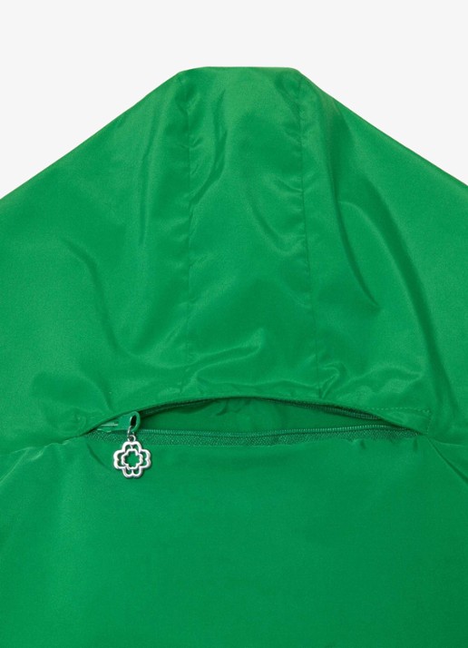 Maje Afneembare capuchon met logo - detail 3 groen