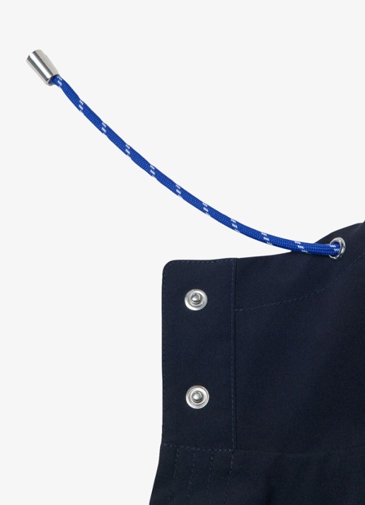 Maje Afneembare waterproof capuchon - detail 8 donkerblauw