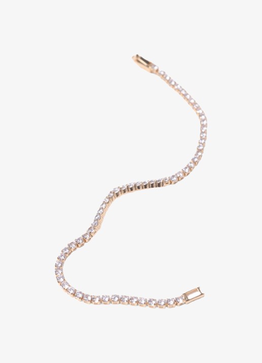 Maje Armband met zirkonia - detail 5 goud