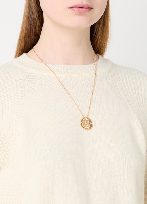 Maje Astro ketting met hanger - voorkant 2 goud