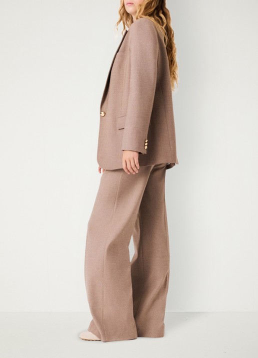 Maje Blazer in wolblend met klepzakken