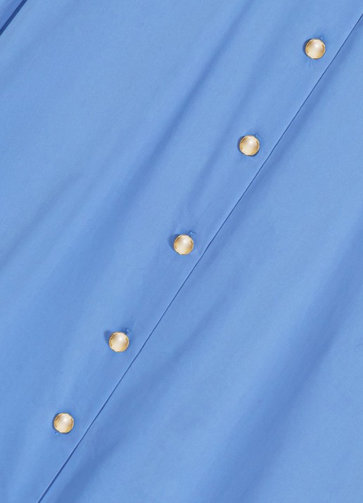 Maje Blouse met afneembare sjaalkraag - detail 7 blauw