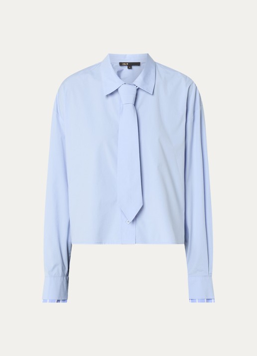 Maje Blouse van  katoen met stropdas