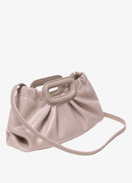 Maje Clutch van lakleer - detail 5 beige
