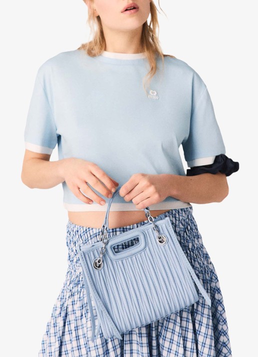 Maje Cropped T-shirt met logoborduring