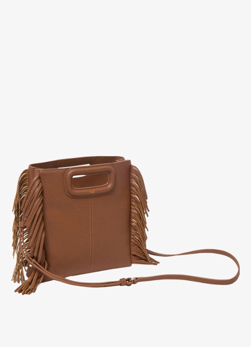 Maje Crossbodytas met franjes - detail 3 donkerbruin