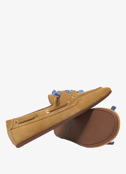 Maje Finolanude loafers van suède - detail 6 camel