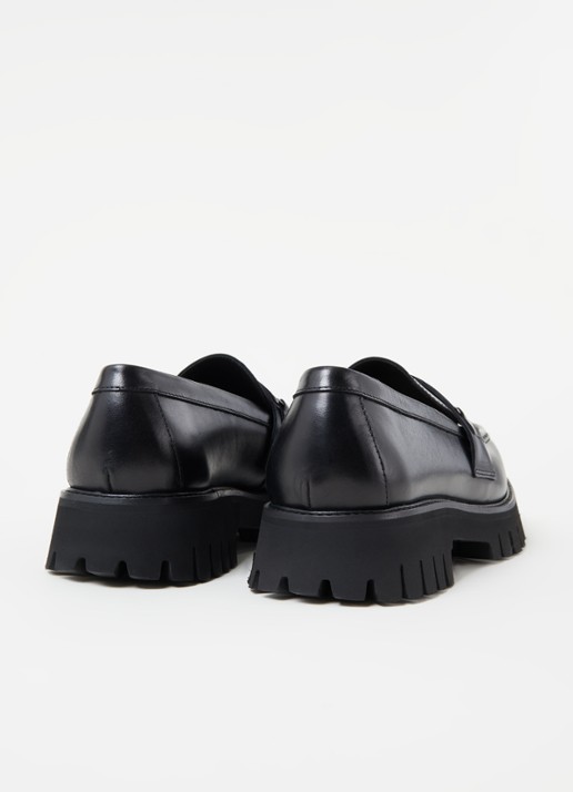 Maje Foroffice loafer van leer - detail 3 zwart