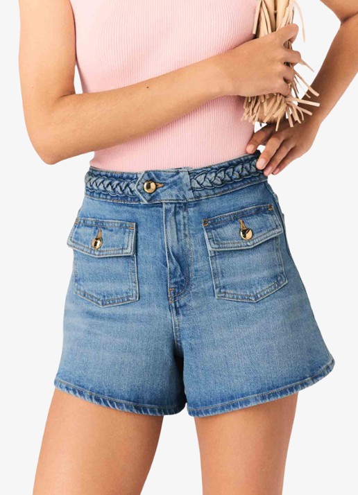 Maje Ivick korte broek van denim