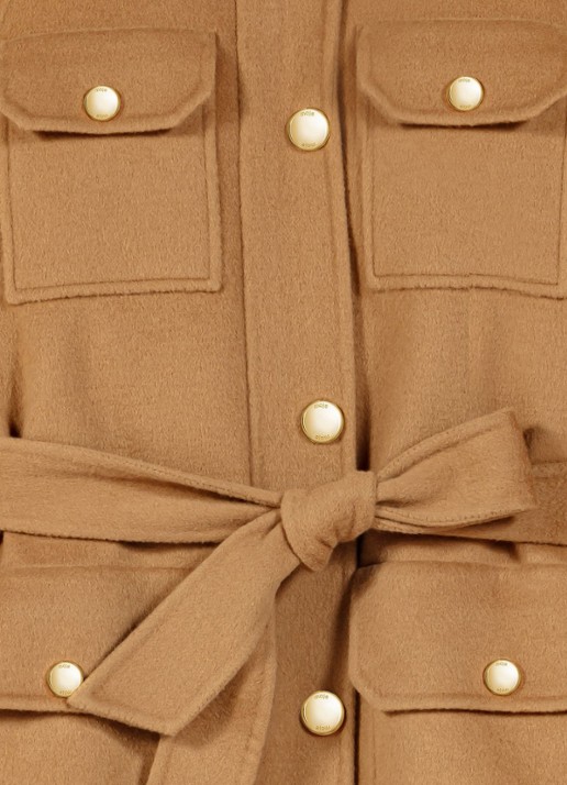 Maje Jack met strikceintuur - detail 8 camel