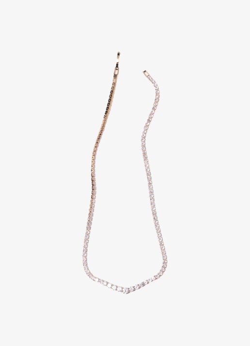 Maje Ketting met zirkonia - detail 2 goud