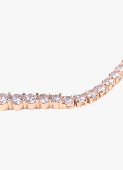 Maje Ketting met zirkonia - detail 3 goud
