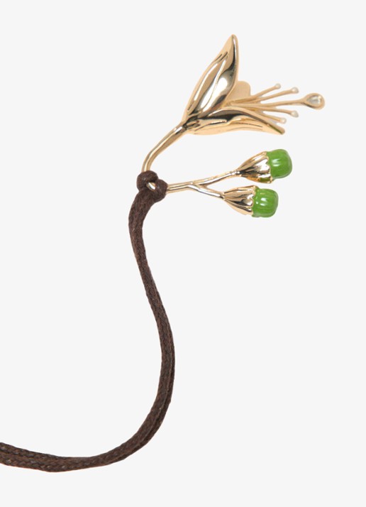 Maje Ketting met zirkonia - detail 4 goud