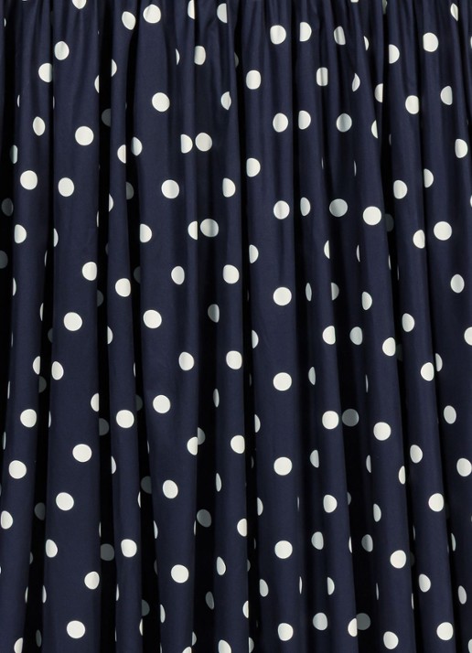 Maje Lange katoenen rok - detail 5 donkerblauw