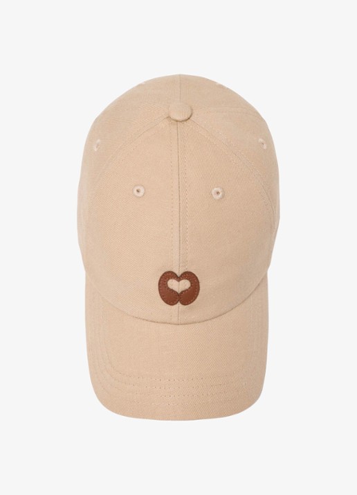 Maje Linnen blend pet met logo - detail 4 beige