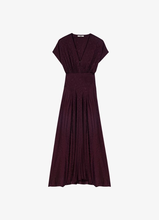 Maje Midi jurk met jacquarddessin
