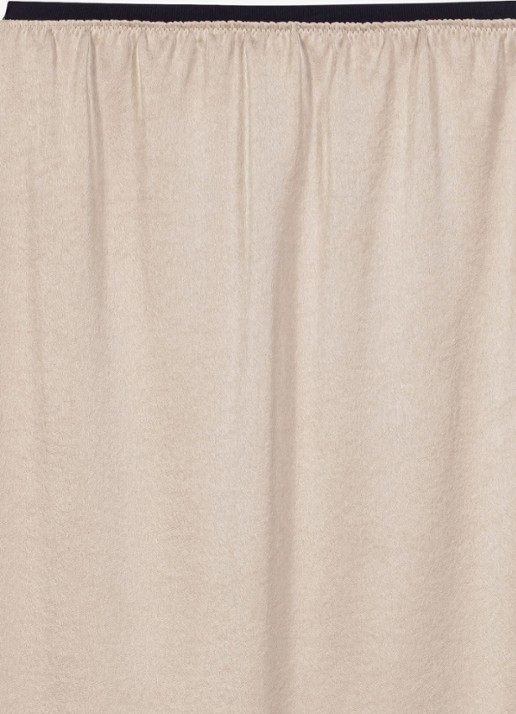 Maje Midi-rok met elastische taille - detail 7 beige / beige