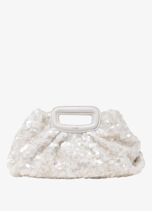 Maje Mini clutch met pailletten