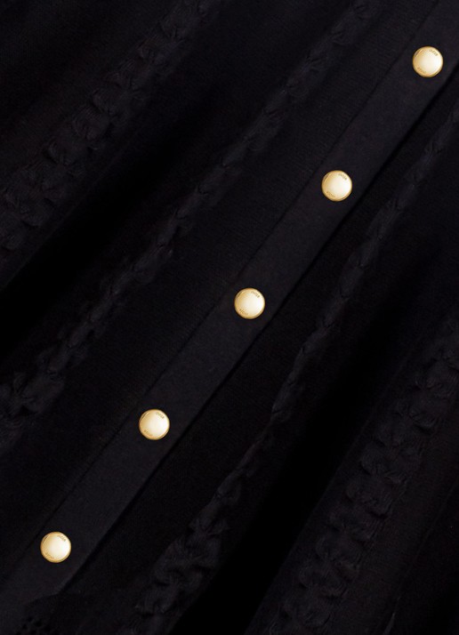 Maje Mini jurk in wolblend - detail 2 zwart