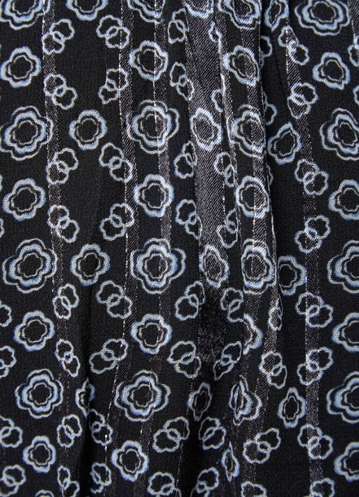Maje Mini jurk met cut-out detail en lurex - detail 2 zwart