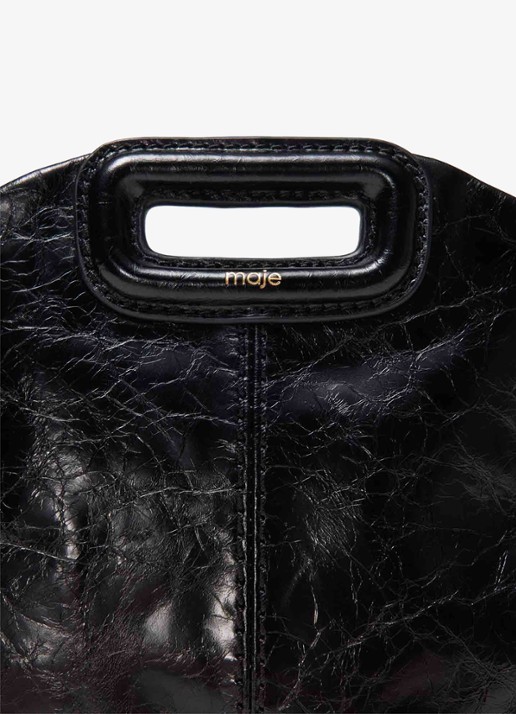 Maje Miss M Mini City schoudertas met verstelbare schouderriem - detail 4 jeans