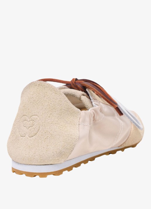 Maje Nylon sneakers met meerdere veters - achterkant 3 wit