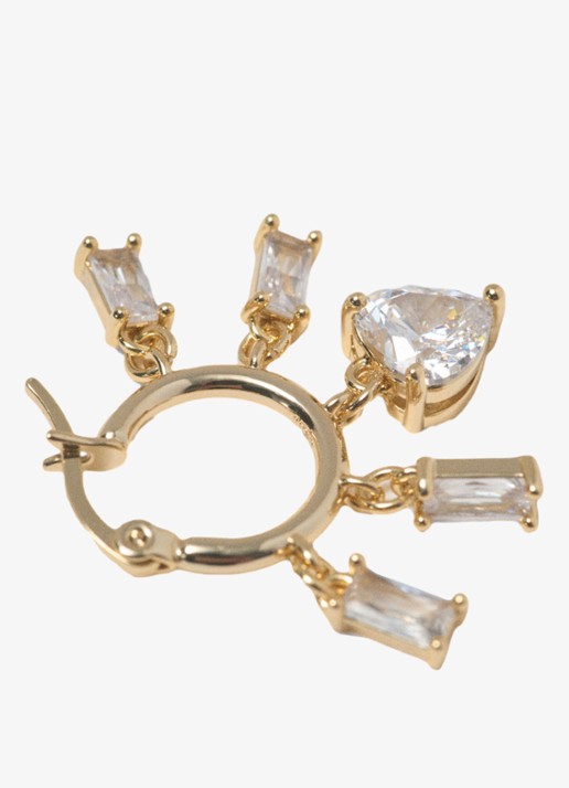Maje Oorringen met hangers - detail 2 goud