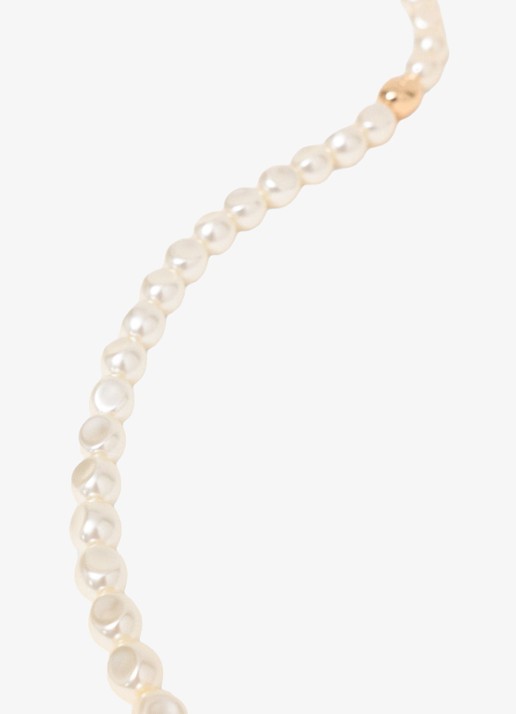 Maje Parel choker ketting - achterkant 3 goud