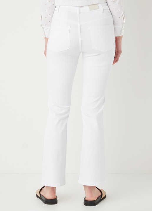 Maje Passiona high waist slim fit jeans van biologisch katoen - achterkant wit