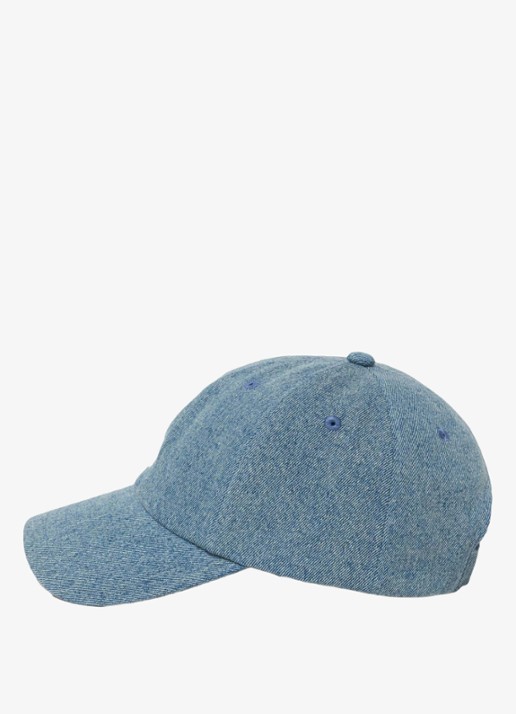 Maje Pet van denim met borduring - detail donkerblauw