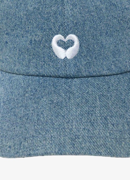 Maje Pet van denim met borduring - detail 4 donkerblauw