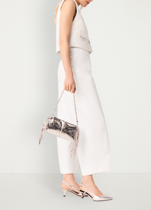 Maje Pistalace pantalon met steekzakken  - detail 2 wit