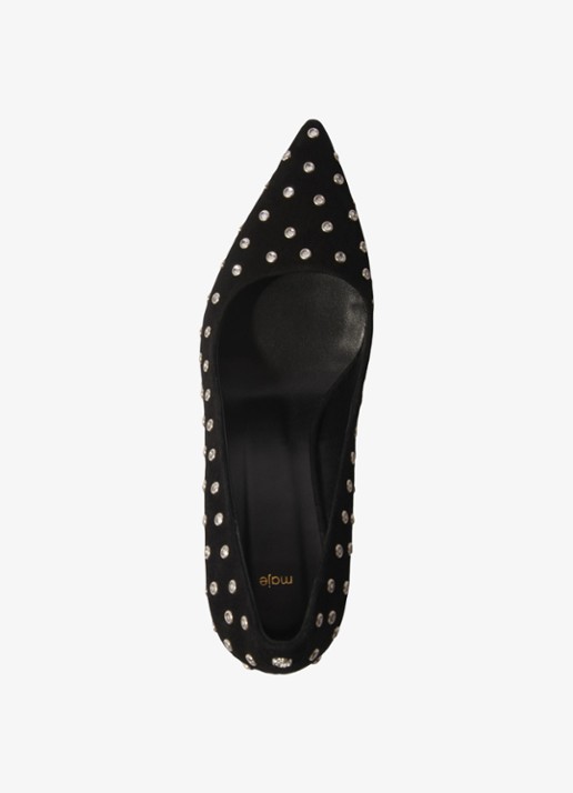 Maje Pump van geitenleer met studs - detail 4 jeans