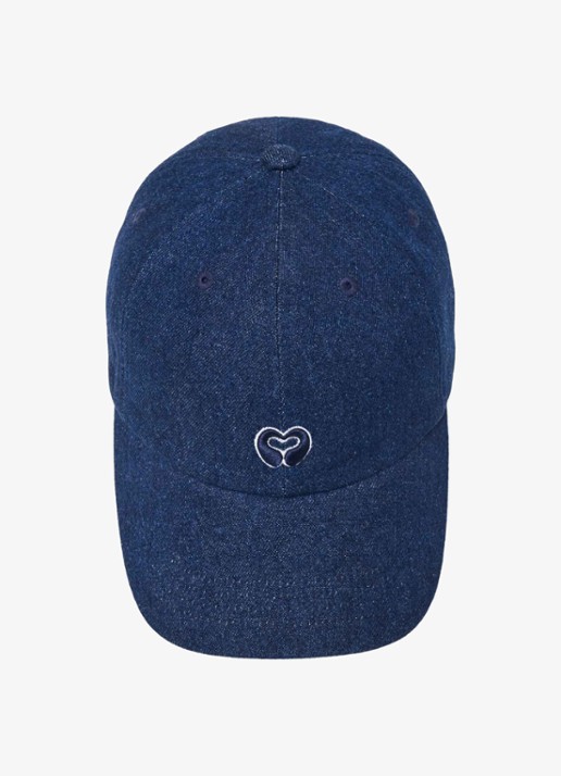 Maje Raw denim pet met logo - detail 3 marineblauw