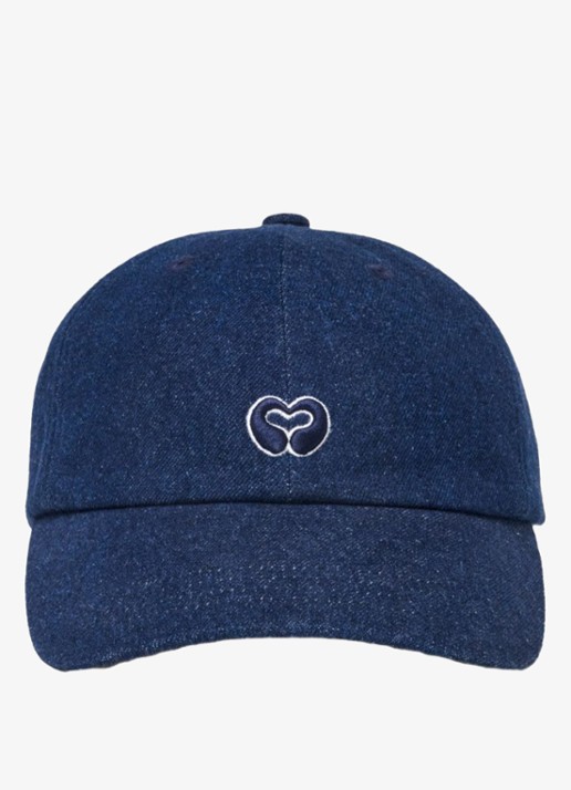 Maje Raw denim pet met logo