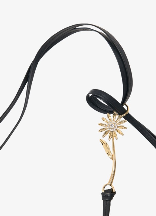 Maje Riem van leer met strass - detail 7 jeans