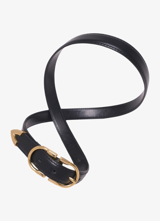 Maje Riem van leer - detail 4 zwart