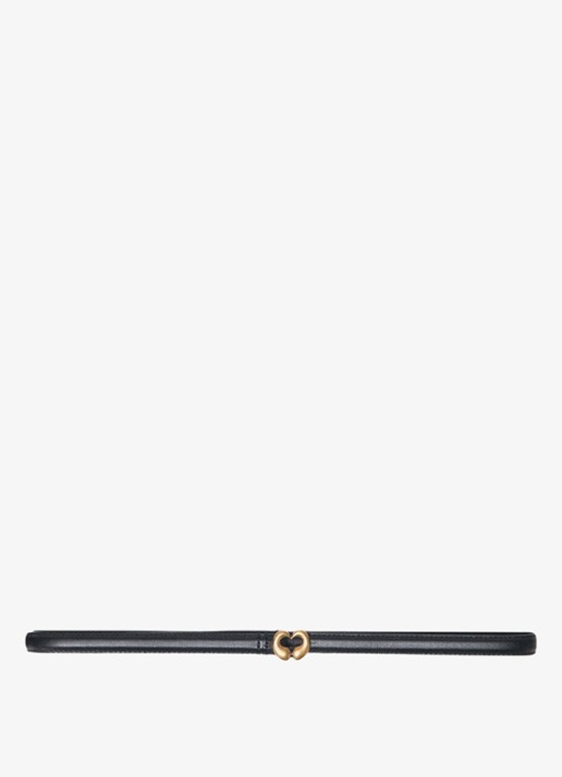 Maje Riem van leer - voorkant jeans