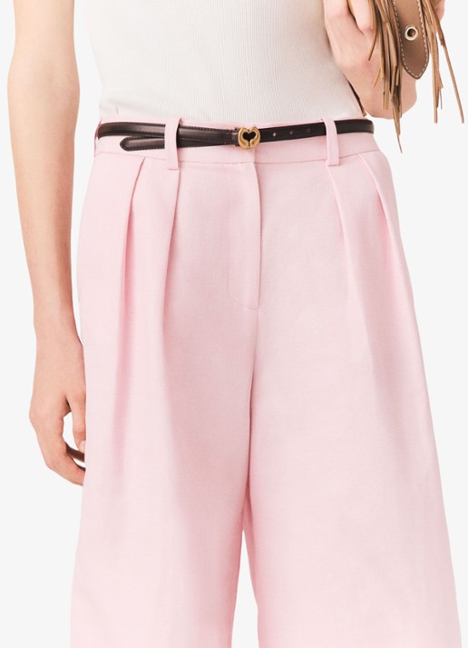 Maje Riem van leer - voorkant 2 jeans
