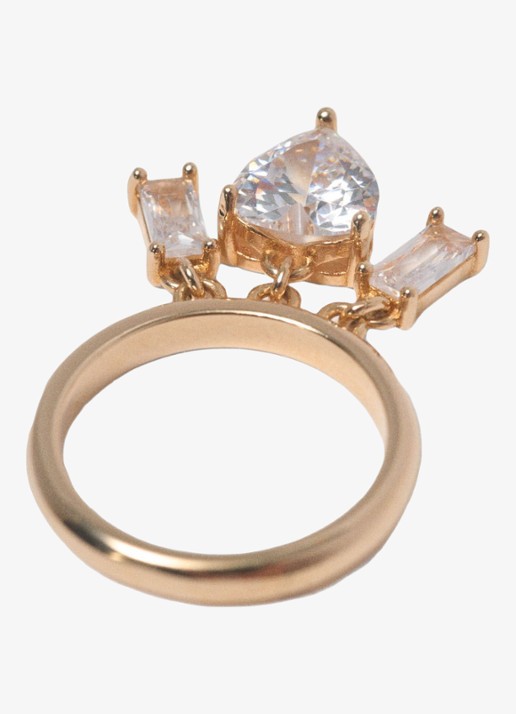Maje Ring met hanger - detail 5 goud