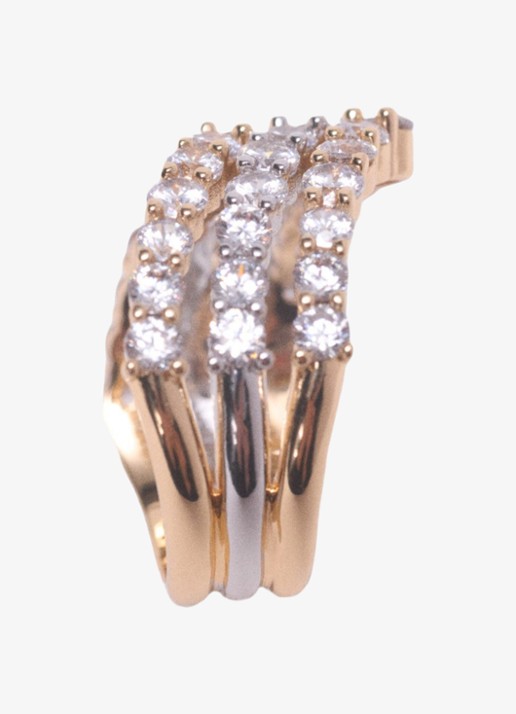 Maje Ring met zirkonia - detail 4 goud